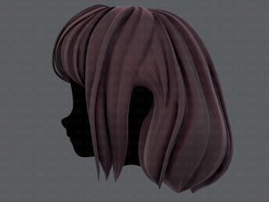 3d hair style for girl v57 Modèle 3D