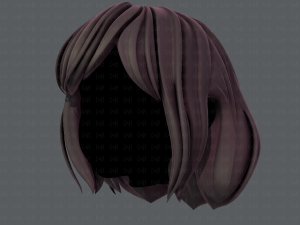 3d hair style for girl v57 Modèle 3D