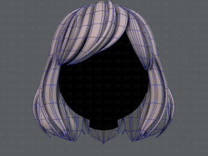 3d hair style for girl v57 Modèle 3D