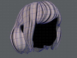 3d hair style for girl v57 Modèle 3D