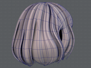 3d hair style for girl v57 Modèle 3D