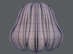 3d hair style for girl v57 Modèle 3D