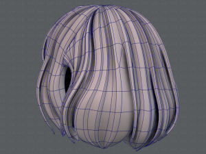 3d hair style for girl v57 Modèle 3D