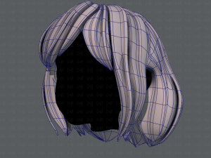 3d hair style for girl v57 Modèle 3D