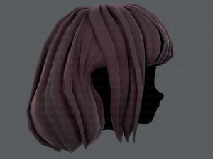 3d hair style for girl v57 Modèle 3D