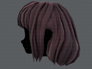 3d hair style for girl v57 Modèle 3D