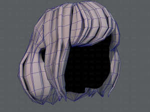 3d hair style for girl v57 Modèle 3D