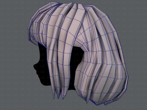 3d hair style for girl v57 Modèle 3D