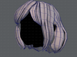 3d hair style for girl v57 Modèle 3D