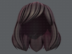 3d hair style for girl v57 Modèle 3D