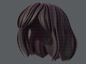 3d hair style for girl v57 Modèle 3D