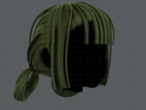 3d hair style for girl v58 3D Model