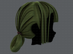 3d hair style for girl v58 3D Model