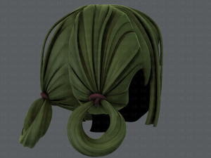 3d hair style for girl v58 3D Model