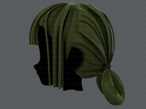 3d hair style for girl v58 3D Model