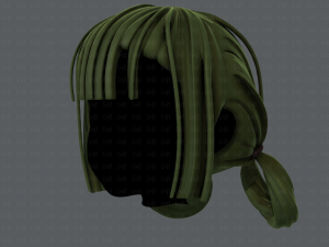 3d hair style for girl v58 3D Model