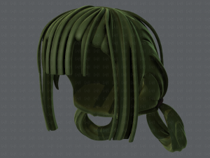3d hair style for girl v58 3D Model