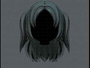 3d hair style for girl v59 3D 모델