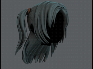3d hair style for girl v59 3D 모델
