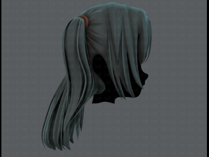3d hair style for girl v59 3D 모델