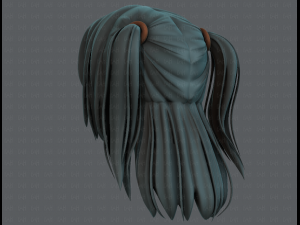 3d hair style for girl v59 3D 모델