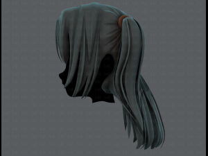 3d hair style for girl v59 3D 모델