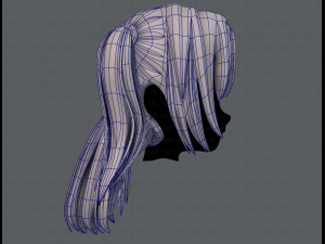 3d hair style for girl v59 3D 모델