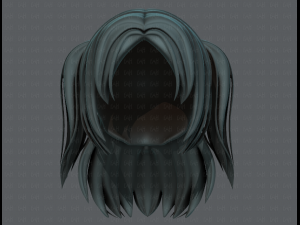 3d hair style for girl v59 3D 모델