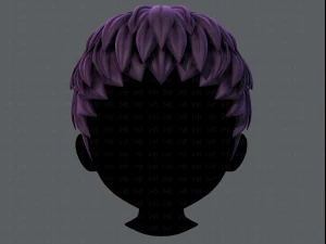 3d hair style for boy v53 3D Model
