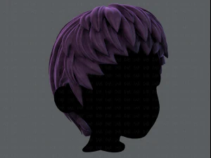 3d hair style for boy v53 3D Model