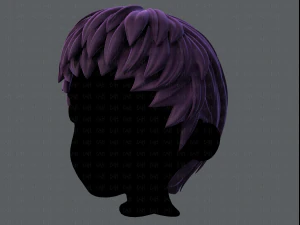 3d hair style for boy v53 3D Model