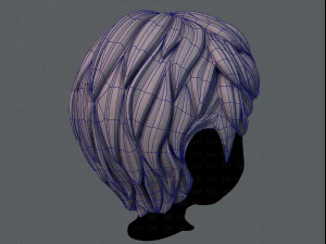 3d hair style for boy v53 3D Model