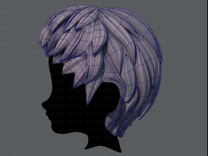 3d hair style for boy v53 3D Модель