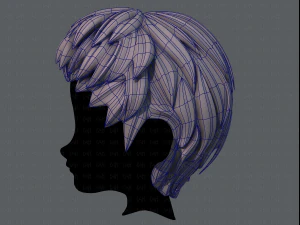 3d hair style for boy v53 3D Model