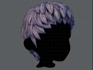 3d hair style for boy v53 3D Model
