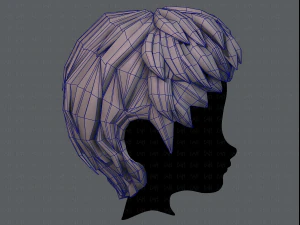 3d hair style for boy v53 3D Model