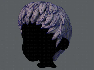 3d hair style for boy v53 3D Model