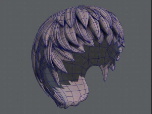 3d hair style for boy v53 3D Model