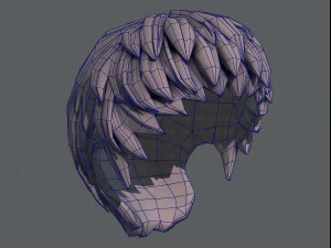 3d hair style for boy v53 3D Model