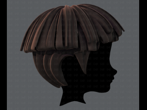 3d hair style for boy v54 Modello 3D