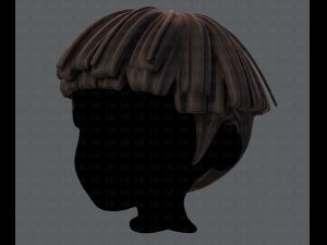 3d hair style for boy v54 Modello 3D