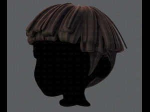 3d hair style for boy v54 3D Model