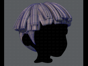 3d hair style for boy v54 Modello 3D