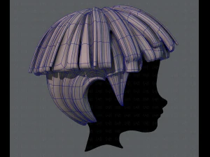 3d hair style for boy v54 3D Model