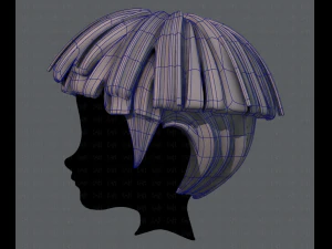 3d hair style for boy v54 3D Model