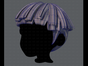 3d hair style for boy v54 Modello 3D