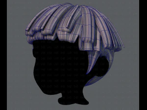 3d hair style for boy v54 3D Model