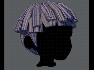 3d hair style for boy v54 Modello 3D