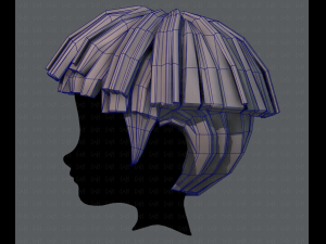 3d hair style for boy v54 Modello 3D