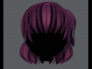 3d hair style for girl v60 3D Model
